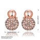 Wholesale Trendy Elegant Gold Color AAA Cubic Zirconia Stone Stud Earring For Women Classic Round Crystal Earrings Female Wedding Jewelry TGGPE135 0 small