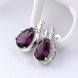 Wholesale Hot Sale Elegant Women Purple Rhinestone Water Drop Earrings Crystal Stone Dangle Earrings Gift For Women Birthday Gifts TGGPE208 0 small