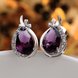 Wholesale Hot Sale Elegant Women Purple Rhinestone Water Drop Earrings Crystal Stone Dangle Earrings Gift For Women Birthday Gifts TGGPE208 2 small