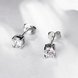 Wholesale Classic Platinum Round CZ Stud Earring Fashion Silver Color Jewelry Vintage Stud Earrings For Women TGGPE250 2 small