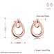Wholesale Classic Rose Gold Water Drop Stud Earring Hight Quality Double Stud Earrings For Women Gift Jewelry TGGPE257 0 small
