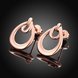 Wholesale Classic Rose Gold Water Drop Stud Earring Hight Quality Double Stud Earrings For Women Gift Jewelry TGGPE257 2 small