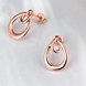 Wholesale Classic Rose Gold Water Drop Stud Earring Hight Quality Double Stud Earrings For Women Gift Jewelry TGGPE257 3 small