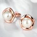 Wholesale Romantic Rose Gold Star Pearl Stud Earring For Women Wedding Jewelry Bridal fashion Accessories TGGPE261 1 small
