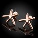 Wholesale Classic Rose Gold Stud Earring New Fashion Seastar stud Earring hot sell jewelry from China TGGPE265 1 small