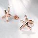 Wholesale Classic Rose Gold Stud Earring New Fashion Seastar stud Earring hot sell jewelry from China TGGPE265 2 small