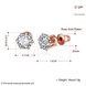 Wholesale Trendy Rose Gold Geometric CZ Stud Earring Elegant temperamentCrystal Jewelry Accessory For Women Wedding Party Gifts TGGPE311 0 small