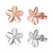 Wholesale Trendy hot sale Women Lady Elegant Rose Gold Flower Shape Crystal Rhinestone Small Stud Earrings Girlfriend Party Jewelry TGGPE326 1 small