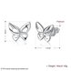 Wholesale fashion jewelry China Sweet Insect Butterfly Screw Platinum Stud Earrings For Women Children Mini Minimalist Jewelry TGGPE369 0 small