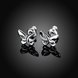 Wholesale fashion jewelry China Sweet Insect Butterfly Screw Platinum Stud Earrings For Women Children Mini Minimalist Jewelry TGGPE369 1 small