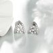 Wholesale Korean style Luxury Ladies Big Round Zircon Earrings Rose Gold Earrings Wedding jewlry For Women TGGPE016 2 small