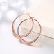 Wholesale Romantic Rose Gold Round Hoop Earring High Quality Vintage Big Round Hoop Earrings For Women Jewelry Hot Sale  TGHE059 2 small