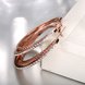 Wholesale Romantic Rose Gold Round zircon Hoop Earring High Quality Vintage Big Round Hoop Earrings For Women Jewelry Hot Sale  TGHE060 2 small