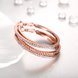 Wholesale Romantic Rose Gold Round zircon Hoop Earring High Quality Vintage Big Round Hoop Earrings For Women Jewelry Hot Sale  TGHE060 3 small