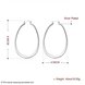 Wholesale Trendy Hot Sale Silver plated Simple U Shaped Hoop Earrings For Women Fashion Jewelry Wedding Accessories  TGHE001 0 small