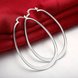 Wholesale Trendy Hot Sale Silver plated Simple U Shaped Hoop Earrings For Women Fashion Jewelry Wedding Accessories  TGHE001 1 small