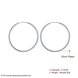 Wholesale Classic Trendy Silver plated Circle Hoop Earrings Round Stylish Earrings for women Engagement Christmas Gift TGHE005 1 small