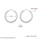 Wholesale Classic Trendy Silver plated Circle Hoop Earrings Round Stylish Earrings for women Engagement Christmas Gift TGHE007 0 small