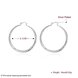 Wholesale Classic Trendy Silver plated Circle Hoop Earrings Round Stylish Earrings for women Engagement Christmas Gift TGHE012 0 small