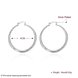 Wholesale Trendy Silver plated Circle Hoop Earrings Round Stylish Earrings for women Engagement Christmas Gift TGHE013 0 small