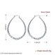 Wholesale Trendy Silver plated Circle Hoop Earrings Round Earrings Woman Jewelry Earrings Engagement Christmas Gift TGHE014 3 small