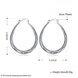 Wholesale Trendy Hot Sale Silver plated Simple U Shaped Hoop Earrings For Women Fashion Jewelry Wedding Accessories  TGHE015 2 small