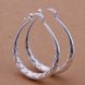 Wholesale Trendy Hot Sale Silver plated Simple U Shaped Hoop Earrings For Women Fashion Jewelry Wedding Accessories  TGHE016 0 small