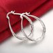 Wholesale Trendy Hot Sale Silver plated Simple U Shaped Hoop Earrings For Women Fashion Jewelry Wedding Accessories  TGHE016 3 small