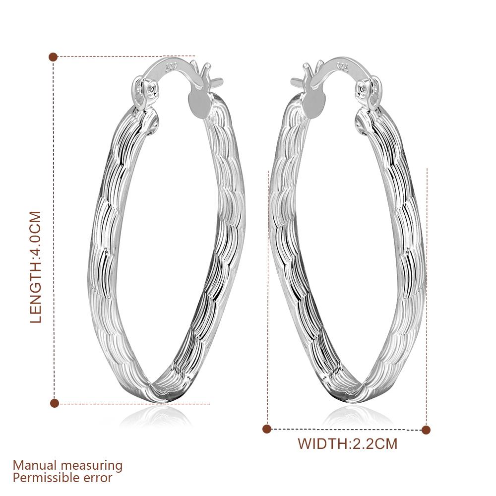 Wholesale Trendy Silver plated Geometric fish pattern Hoop Earring For Woman Fashion Party Engagement pub Party Jewelry TGHE019 0