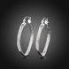 Wholesale Trendy Silver plated Geometric fish pattern Hoop Earring For Woman Fashion Party Engagement pub Party Jewelry TGHE019 1 small