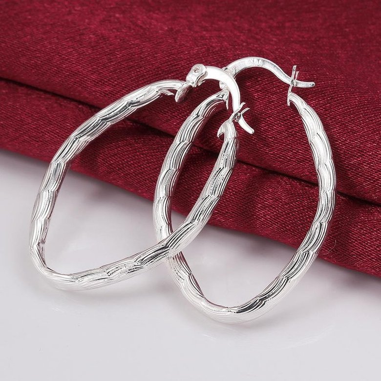 Wholesale Trendy Silver plated Geometric fish pattern Hoop Earring For Woman Fashion Party Engagement pub Party Jewelry TGHE019 2