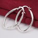 Wholesale Trendy Silver plated Geometric fish pattern Hoop Earring For Woman Fashion Party Engagement pub Party Jewelry TGHE019 2 small