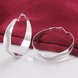 Wholesale Selling in Europe and America Silver plated Round Frosted Hoop Earring For Women Lady Best Gift Fashion Charm party Jewelry TGHE021 2 small