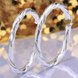 Wholesale Trendy Silver Round twist shape Hoop Earring For Women Lady Best Gift Fashion Charm Engagement Wedding Jewelry TGHE029 4 small