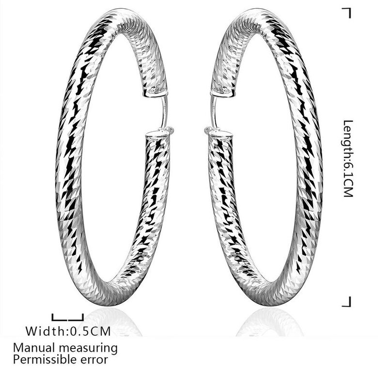 Wholesale Trendy Hot Sale Silver plated Simple U Shaped Hoop Earrings For Women Fashion Jewelry Wedding Accessories  TGHE031 0