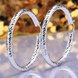 Wholesale Trendy Hot Sale Silver plated Simple U Shaped Hoop Earrings For Women Fashion Jewelry Wedding Accessories  TGHE031 4 small