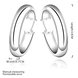 Wholesale Hot Sale Silver plated Simple  round Shaped Hoop Earrings For Women fashion Jewelry China Wedding Accessories  TGHE033 0 small
