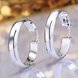 Wholesale Hot Sale Silver plated Simple  round Shaped Hoop Earrings For Women fashion Jewelry China Wedding Accessories  TGHE033 4 small