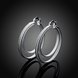 Wholesale Trendy Hot Sale Silver plated Simple U Shaped Hoop Earrings For Women Fashion Jewelry Wedding Accessories  TGHE035 3 small