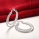 Wholesale Trendy Hot Sale Silver plated Simple U Shaped Hoop Earrings For Women Fashion Jewelry Wedding Accessories  TGHE035 4 small