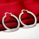 Wholesale Trendy Hot Sale Silver plated Simple round Hoop Earrings For Women Fashion Jewelry Wedding Accessories  TGHE045 1 small