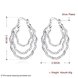 Wholesale Classic Silver plated Round Hoop Earring for Women whirl wave fashion jewelry wholesale Ear Accessories TGHE046 0 small