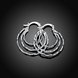 Wholesale Classic Silver plated Round Hoop Earring for Women whirl wave fashion jewelry wholesale Ear Accessories TGHE046 1 small