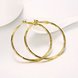 Wholesale New arrival 24K Gold Color Earrings For Women simple Trendy Round Statement Earrings Fashion Party Jewelry Gift TGHE051 1 small