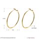 Wholesale New arrival 24K Gold Color Earrings For Women simple Trendy Round Statement Earrings Fashion Party Jewelry Gift TGHE052 0 small
