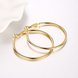 Wholesale New arrival 24K Gold Color Earrings For Women simple Trendy Round Statement Earrings Fashion Party Jewelry Gift TGHE052 3 small