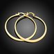 Wholesale New arrival 24K Gold Color Earrings For Women simple Trendy Round Statement Earrings Fashion Party Jewelry Gift TGHE055 0 small