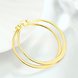 Wholesale New arrival 24K Gold Color Earrings For Women simple Trendy Round Statement Earrings Fashion Party Jewelry Gift TGHE055 1 small