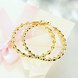 Wholesale New arrival 24K Gold Color twist Earrings For Women simple Trendy Round Statement Earrings Fashion Party Jewelry Gift TGHE056 2 small
