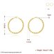 Wholesale New arrival 24K Gold Color twist Earrings For Women simple Trendy Round Statement Earrings Fashion Party Jewelry Gift TGHE056 4 small